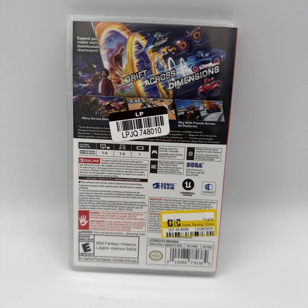 Nintendo Switch racing video